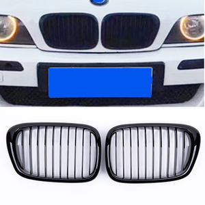 LUMA 95-04 griglia a lamella singola lucida/nero opaco per <span class=keywords><strong>BMW</strong></span> serie 5 <span class=keywords><strong>E39</strong></span> 1995-2004 griglia del <span class=keywords><strong>paraurti</strong></span> anteriore nuova condizione - Product Image 4