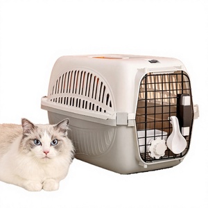 Nouvelle conception, boîte de transport pour animaux de compagnie pliable, de luxe, écologique, approuvée par les compagnies aériennes, personnalisable, vente en gros, cage en fer pour chien et chat, 10 kg, avec bouton de voyage - Product Image 4