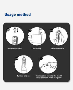 FOMIS Jet d'eau <span class=keywords><strong>dentaire</strong></span> portable 300ml USB Rechargeable sans fil pour irrigateur Oral bas <span class=keywords><strong>prix</strong></span> ménage et hôtel eau Flosser - Product Image 5