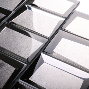 Home Decorative <strong>Mirror</strong> Mosaic <strong>Tile</strong> Custom Grey <strong>Bathroom</strong> Subway Kitchen <strong>Tiles</strong> - Product Image 4