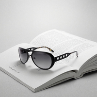 Lunettes de soleil polarisées UV400 de style vintage haut de gamme, monture ovale en métal et aluminium, pour homme et femme