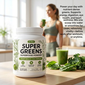 OEM/ODM Super Greens, Polvo de Superalimentos, Mezcla de Vegetales para el Corazón, la Vista, la Digestión y la Energía, Suplemento Dietético, MOQ Bajo de 50 Piezas - Product Image 4