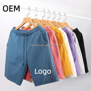 Wholesale Men French Terry Casual 100% Cotton Shorts Plus Size 5 Inch <b>Athletic</b> Gym Sports Outdoor Streetwear Eco-Friendly - Product Image 1