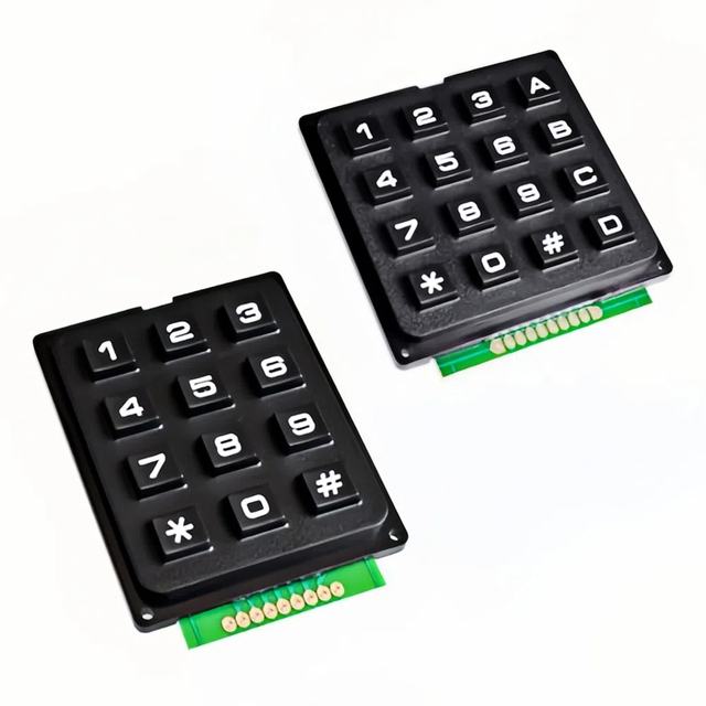 Hot 3*4 4*4 Matrix Switch Keyboard Keypad Array Module ABS Plastic Keys 4x4 3x4 12 16 Key Button Membrane Switch DIY Kit