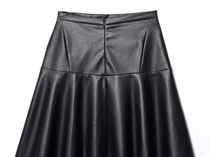 PB&ZA Mode féminine transfrontalière Nouvelle collection automne : Style européen et américain Streetwear <span class=keywords><strong>Jupe</strong></span> mi-longue en similicuir 8500910 - Product Image 6