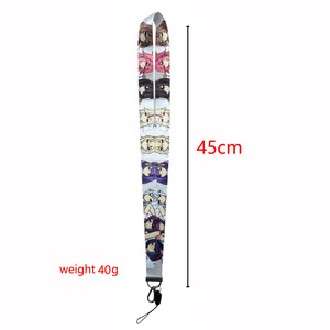 5 Styles Bungo chiens errants Dazai Osamu lanières porte-clés Anime <span class=keywords><strong>corde</strong></span> suspendue Polyester Anime téléphone sangle porte-carte d'identité lanière - Product Image 2