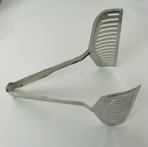 ที่คีบอาหารสเต็ก ปลา ขนาดใหญ่ 12 นิ้ว แบบมีร่อง ผลิตจากสแตนเลส 304 รุ่น DFT34 แบบกำหนดเองได้ - Product Image 6