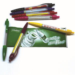 Factory Wholesale Low Price Pull Out Paper Ballpoint <b>Pens</b> <b>Cheap</b> Promotion Gift Plastic Banner <b>Pen</b> - Product Image 2