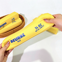 Grand jouet anti-stress en forme de bâton de beurre de 26 cm, jouet sensoriel en farine à rebond rapide, jouet à presser pour le travail et les études