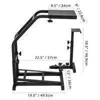Support de volant de course VEVOR, support de simulateur réglable et pliable pour cockpit de jeu G29 G27 G25, simulateur de pédales non inclus