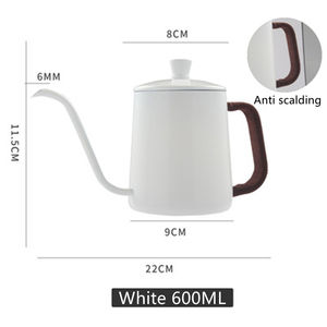 <span class=keywords><strong>Bouilloire</strong></span> à <span class=keywords><strong>col</strong></span> <span class=keywords><strong>de</strong></span> <span class=keywords><strong>cygne</strong></span> en acier inoxydable, revêtement anti-adhésif, <span class=keywords><strong>de</strong></span> qualité alimentaire, <span class=keywords><strong>bouilloire</strong></span> à bouche fine, théière à café, 250/350/600ml - Product Image 5