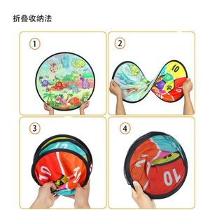 Children Double-sided Dartboard Indoor Fun Party Play Game Sticky Balls Large <b>Dart</b> Board for Kids - Product Image 4