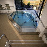 Piscine modulaire hors sol en acier inoxydable avec structure en acier préfabriquée