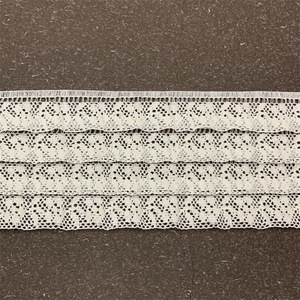 Bán buôn Chất lượng cao bông Crochet Ruffle ren TRIM đan dyeable đàn hồi Ruffle Trim - Product Image 5