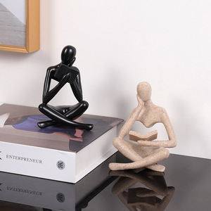 Figura Abstracta de Resina de Artes Místicas, Decoración de Arte Moderno para Estantería, Accesorio de Lectura, Regalo Artesanal - Product Image 4