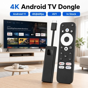 มีสินค้าในสต็อก S905Y4 Android 11 TV Stick 4K UHD <span class=keywords><strong>AV1</strong></span> อุปกรณ์สตรีมมิ่งพร้อมรีโมทเสียง BT ลดราคาพิเศษสำหรับการสั่งซื้อจำนวนมาก - Product Image 1
