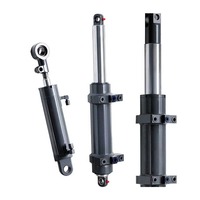 Vérin hydraulique en acier haute tonnage, sur mesure, diamètre intérieur 300 mm, course 2500 mm, chromé dur, usage intensif
