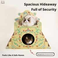 Griffoir pour chat multi-niveaux en forme de dragon impérial mignon avec escalier en carton – Vente en gros