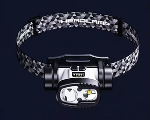 Linterna Frontal con Sensor de Movimiento para Camping, IP65, Doble LED XPG, Batería de 2600 mAh, Tipo-C, 4 Modos, 800 Lúmenes, ABS - Product Image 6