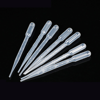 Pipettes de transfert à presser en plastique pour sciences de laboratoire jetables transparentes compte-gouttes pipette pasteur