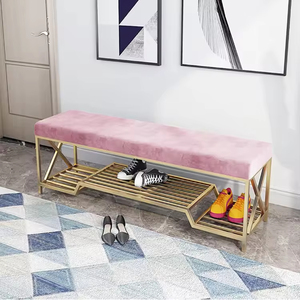 Scandinavian Style Stainless Steel Light Luxury Space Saving <b>Shoe</b> <b>Rack</b> with for Home Use 11 Pair Entryway Bedroom - Product Image 4
