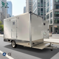 Remorque WC Mobile de Luxe HTL Prête à l'emploi, Moderne, Extérieure, Fermée, Écologique, en Panneaux Sandwich, Personnalisable et Portable
