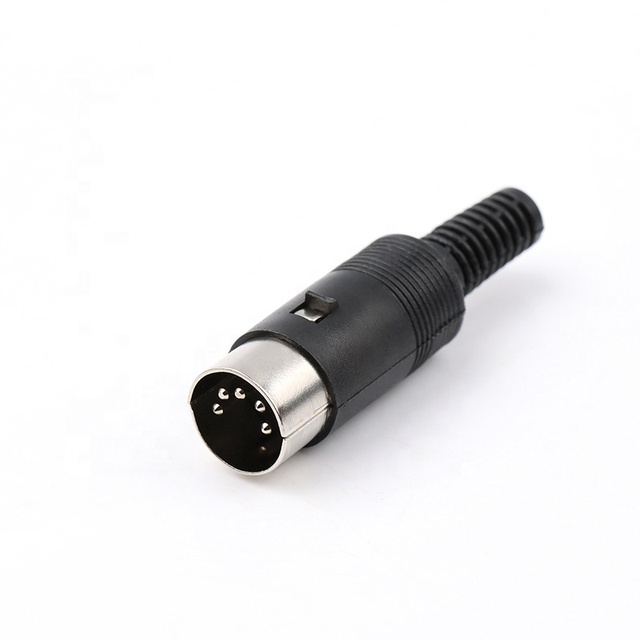 5PIN Circular Connector DS Series Male Plug Cable 5 Pin Mini Din Male Connector