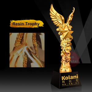 Trofeo Artigianale in Resina Dipinto a Mano con Finitura Elettroplaccata Oro, Argento e Bronzo, Scultura <span class=keywords><strong>3D</strong></span> Personalizzata, Fornitura Diretta dalla Fabbrica Yilan - Product Image 4