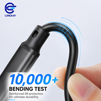 Câble d'extension USB 3.2 Type C LUNG KAY OEM ODM 20 Gbit/s 100 W PD 4K 60 Hz Mâle-Femelle Industriel