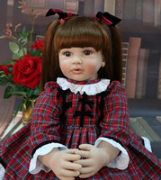 Poupée en Silicone de style indépendant de 60cm, jouet de princesse en vinyle, pour des bébés vivants comme des nourrissons, cadeau d'anniversaire pour enfants