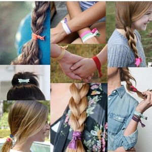 Custom Logo Text Elastic Hair <strong>Band</strong> Hair Tie Bracelet Rubber <strong>Band</strong> Ponytail Holder DIY Gift Headwear - Product Image 6