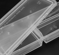 Contenedor de Sushi de PP de Grado Alimenticio, Libre de BPA, con Compartimentos Individuales, Dobles y Triples, Apto para Microondas, con Tapa, para Restaurantes y Comida para Llevar