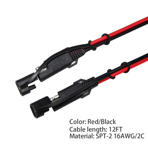 Sae Naar Sae Verlengkabel, 2-Pins Connectordraad Voor Zonnepaneel, Batterijlader, Motorfiets, Auto, Rv, 16awg 18awg, Waterdicht - Product Image 2