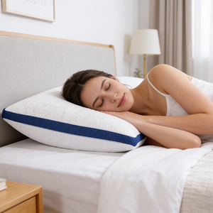 Популярная подушка из полиэфирного волокна с эффектом памяти для защиты шейного отдела позвоночника, с моющимся чехлом, роскошная, с наполнителем из измельченной пены с эффектом памяти, для спальни - Product Image 1