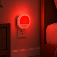 Lampe de nuit intelligente moderne avec capteur de luminosité rouge 625~630nm pour escalier, couloir, salon, chambre à coucher, chevet, lampes de nuit LED