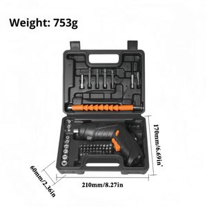 Tournevis électrique multifonctionnel portatif rechargeable, perceuse à percussion, perceuse pistolet, qualité industrielle, 3000 tr/min, 10 Nm <span class=keywords><strong>max</strong></span>. - Product Image 6