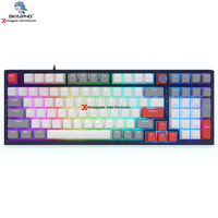 Clavier mécanique filaire GK980 rvb Gateron à faible latence, pour ordinateur portable gamer, clavier mécanique de jeu
