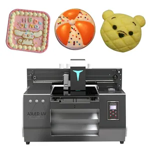 Food Printer Small Multi-functional Flat Cake Snack Biscuit Candy Macaron Bread Snack Wafer Pattern Edible Ink UV Printer