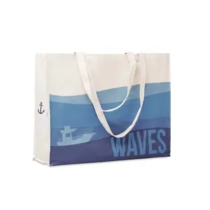 Borsa in Cotone Riciclato AD HOC, Merchandising Sostenibile - Product Image 1