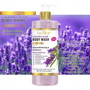 Lotion <span class=keywords><strong>de</strong></span> Bain Blanchissante pour la Peau, 500 ml, Douce et Soyeuse, <span class=keywords><strong>Mousse</strong></span> Hydratante Riche, Gommage Exfoliant Nettoyant en Profondeur, Gel <span class=keywords><strong>Douche</strong></span> - Product Image 3