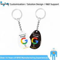 Tarjeta NFC Personalizada con Epoxy, Código QR Dinámico, para Reseñas de Google, Facebook, Instagram, Etiqueta Inteligente para Redes Sociales, Tarjeta de Marketing