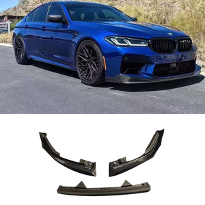 Chất lượng cao MP phong cách khô sợi carbon 3 pcs front bumper Lip Splitter cho F90 M5 LCI 2021 + Khô sợi carbon phía trước môi - Product Image 1