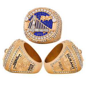 Anillo de Campeonato de los Golden State Warriors de 2018, un Anillo Elegante de Aleación Ecológica Chapado en Oro <span class=keywords><strong>con</strong></span> un Estilo Deportivo de Baloncesto - Product Image 5
