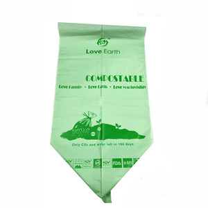 100% Biodegradable Custom Trash Bag Compostable Plastic Garbag Bags