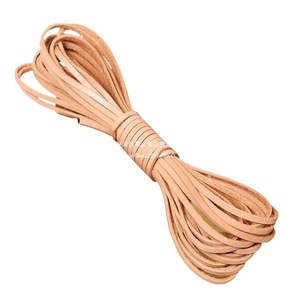Handmade Top Grain Cowhide Leather <b>Rope</b> Flat Genuine Leather Strip For DIY <b>Bracelet</b> Necklace Craft Material Jinhua Origin - Product Image 5