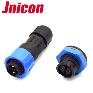 M16 IP68 2 Pins Vách Ngăn Kết Nối Không Thấm Nước Phía Sau Bảng Điều Khiển Gắn Cáp Kết Nối - Product Image 1