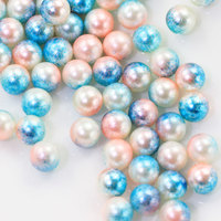 4/5/6/8MM perles de sirène dégradées perles acryliques rondes ABS sans trou pour bricolage bijoux bracelet artisanat sans trou