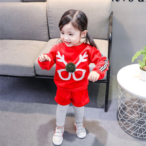 Mayoristas de Ropa Infantil en Tirupur, Camiseta Infantil con Mangas Elásticas con Estampado de Animales y Leggings de Spandex Sublimados Personalizados - Product Image 2