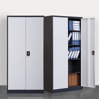 Archivador de Oficina Comercial Moderno y Popular, Desmontable, de 2 Puertas, de Acero Laminado en Frío, Ahorra Espacio