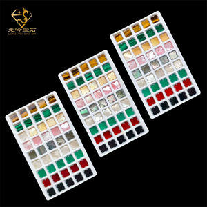 花の形サンプルミックスカラーナチュラルルース宝石マザーオブパール4リーフ形状 - Product Image 2